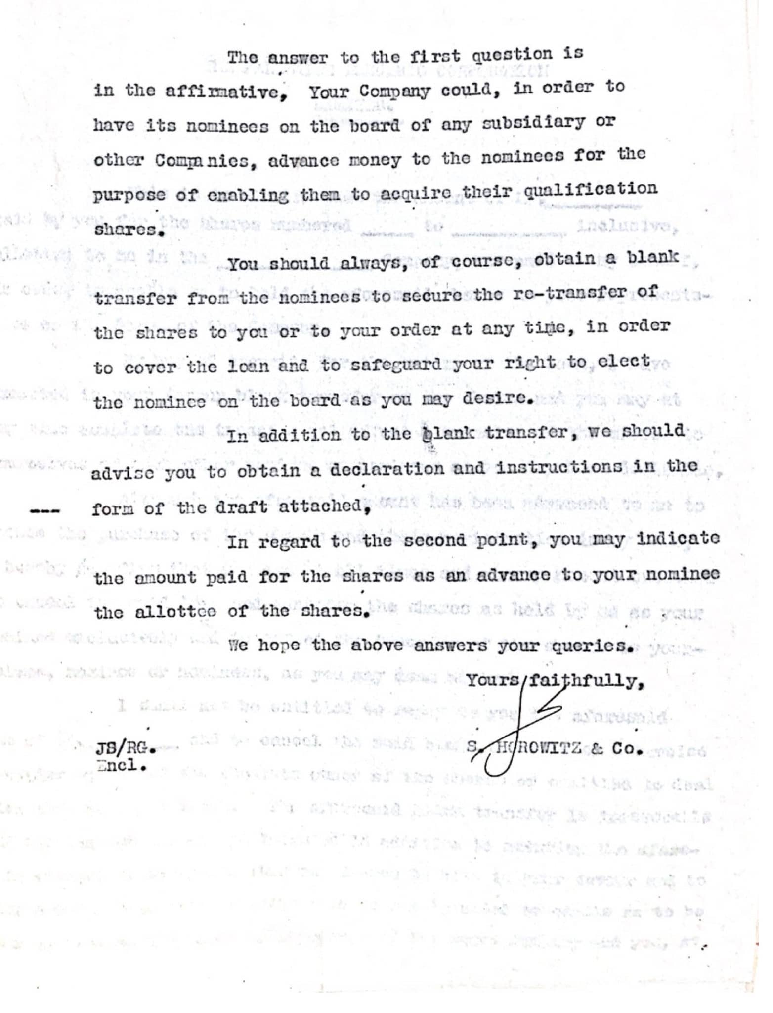 מכתב המשרד אל חברת החשמל מיום 24.6.1936 בענין הנפקת מניות 1/3